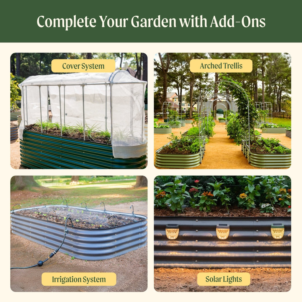 17" Tall 6 In 1 Medium Modular Metal Raised Garden Bed Kit - Cheeky Garden