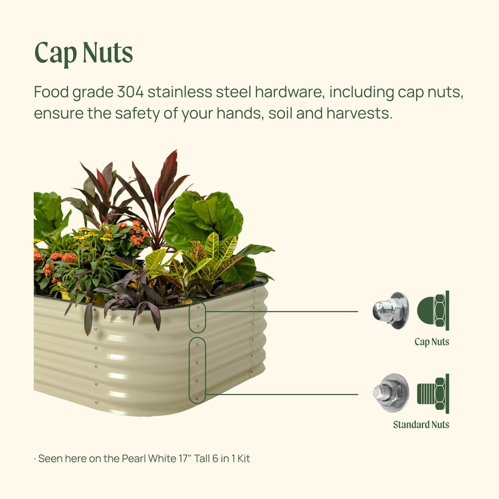 17" Tall 9 In 1 Large Modular Metal Raised Garden Bed Kit - Cheeky Garden