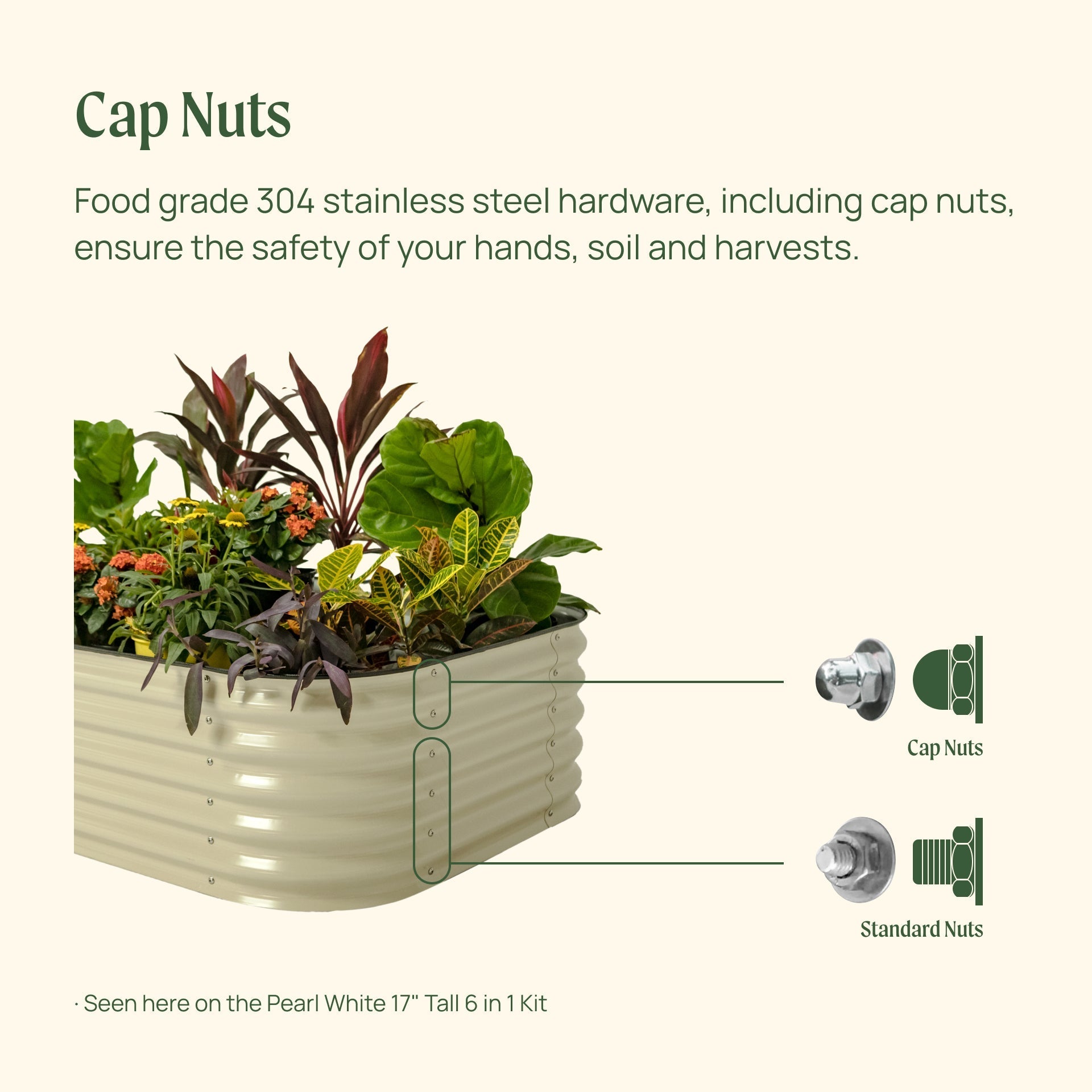 17" Tall 9 In 1 Large Modular Metal Raised Garden Bed Kit - Cheeky Garden