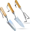 Classic Garden Tool Set - Includes Hand Trowel Transplanter Cultivator - Cheeky Garden