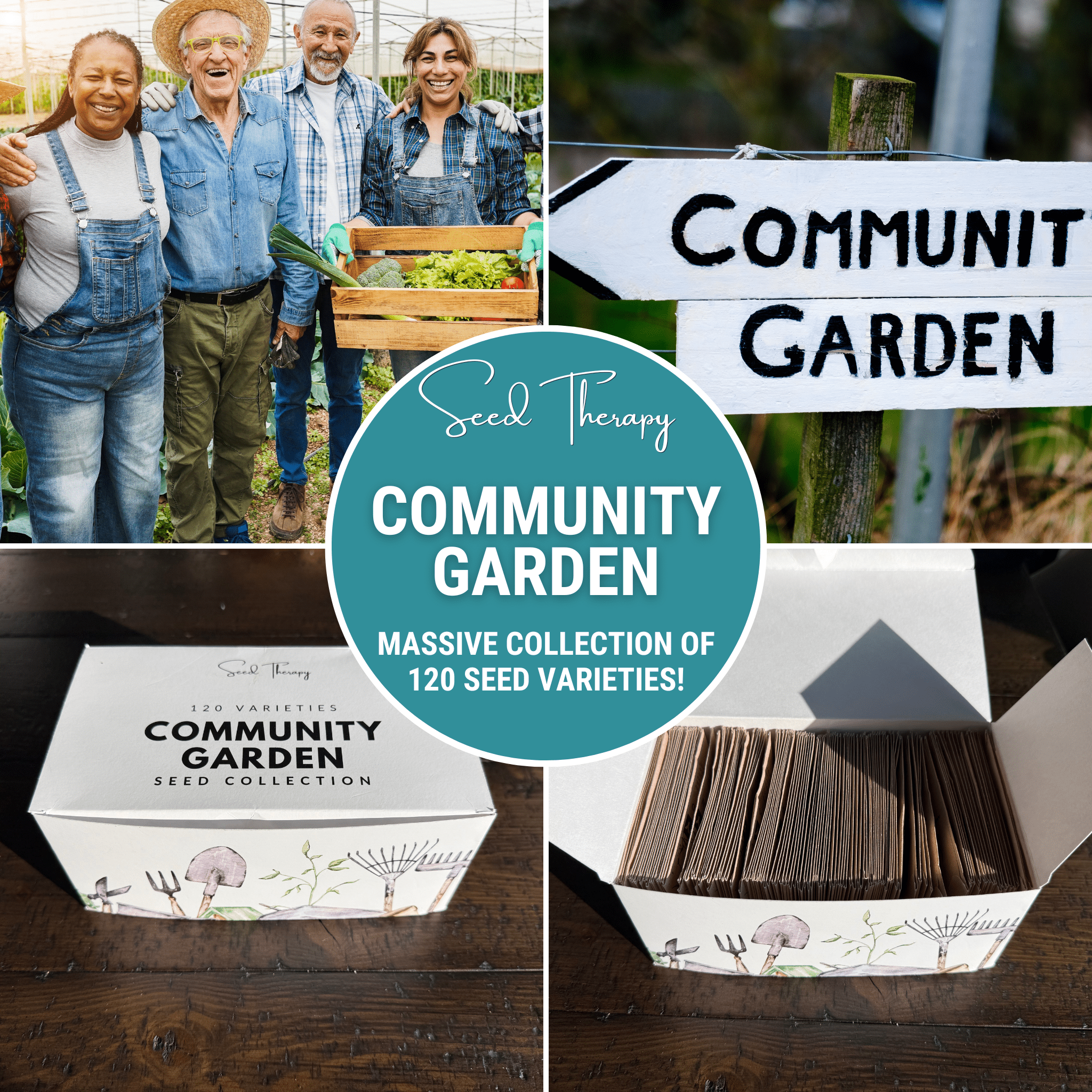 Community Garden Survival Seed Vault – 120 Seed Varieties - Cheeky Garden